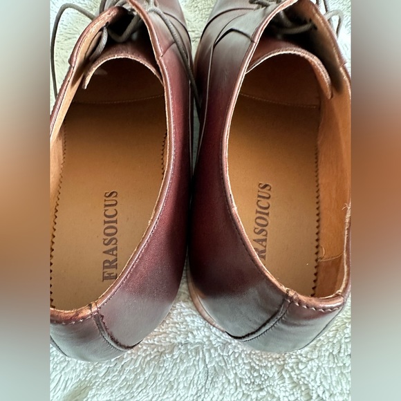 FRASOICUS Mens Dress Shoes Oxford Formal Lace Up Wingtip Leather Shoes size 13 - Picture 3 of 8